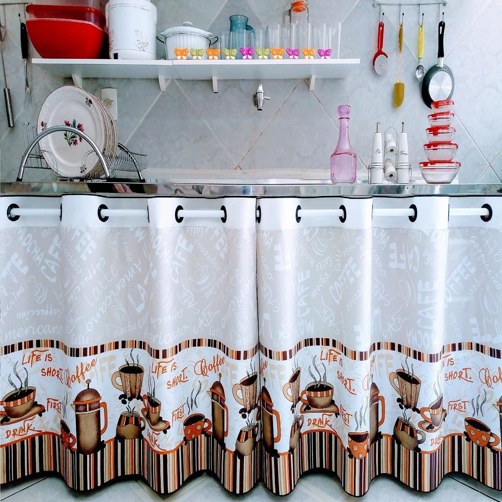 Cortina De Pia Estampado