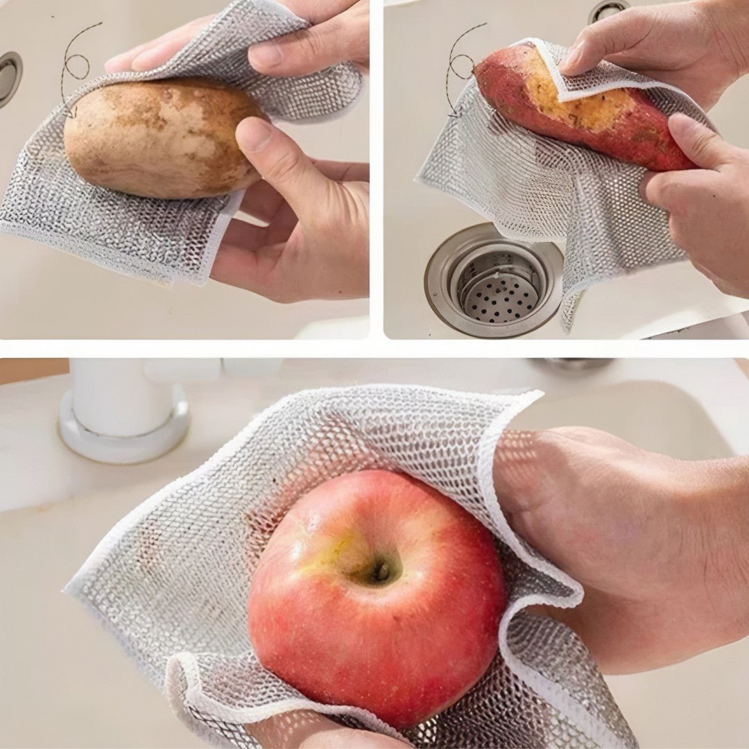 đ§œ SteelCleanâą â Kit 12 Esponjas MetĂĄlicas de Alta ResistĂȘncia