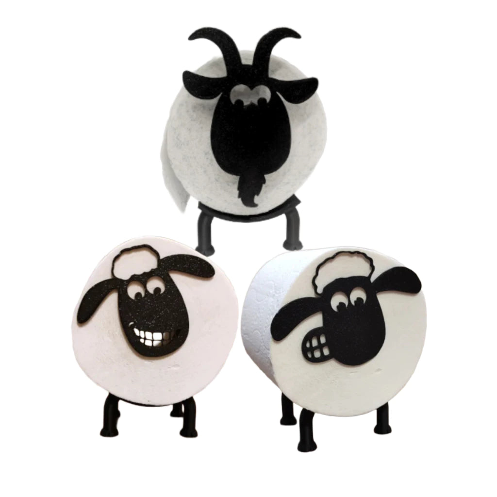 Suporte de Papel Higiênico Shaun Ovelha Carneiro Decoração de Banheiro