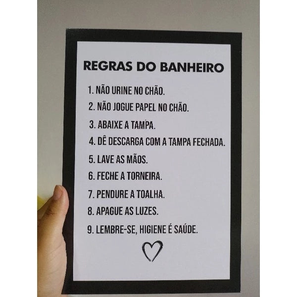 Placas Quadros Decorativas, Divertidas, Frases engraçadas, Banheiro