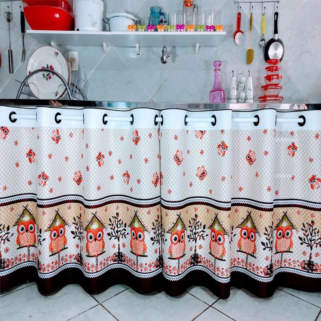 Cortina De Pia Estampado