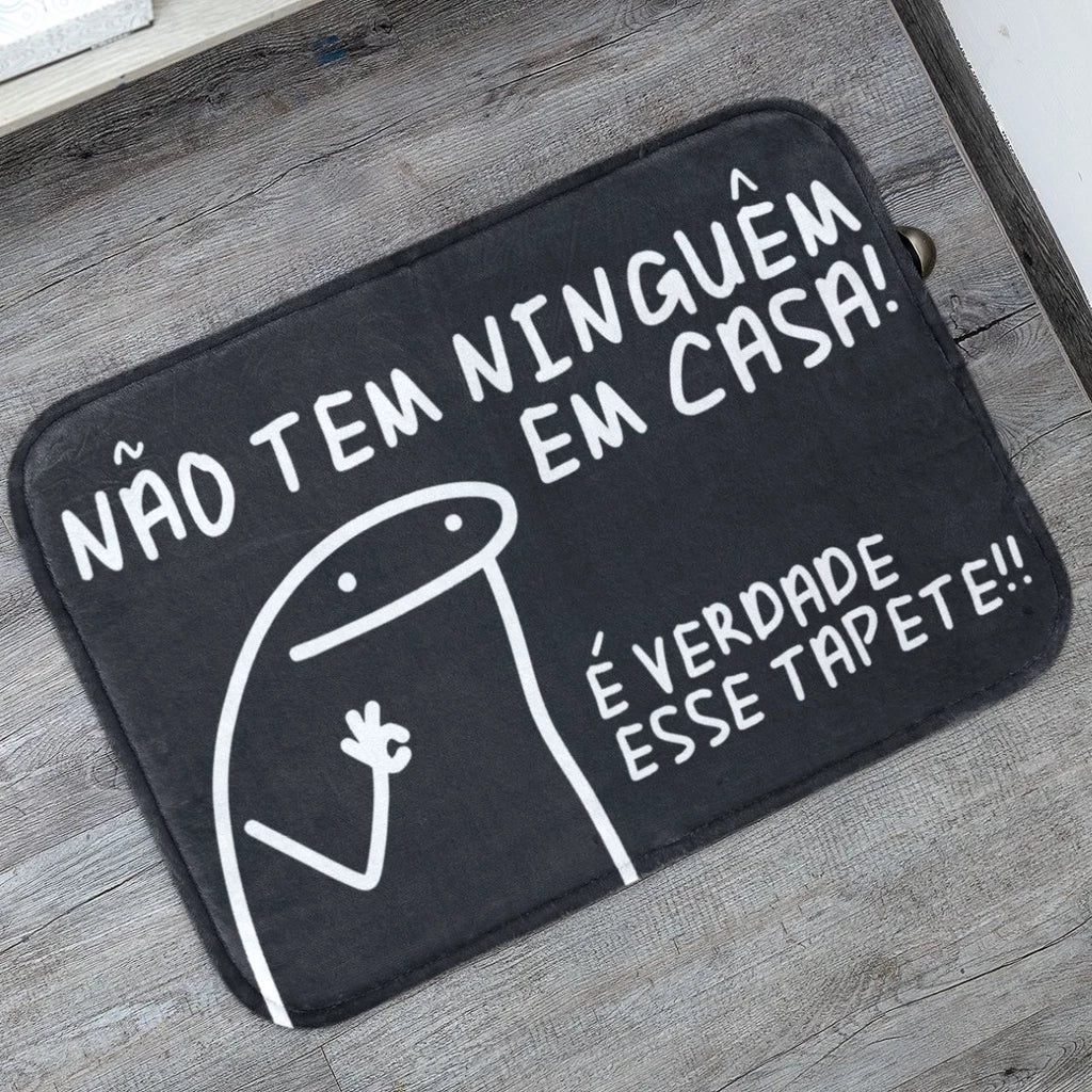 Tapete Porta de Entrada Tire Os Sapatos Flork Antiderrapante