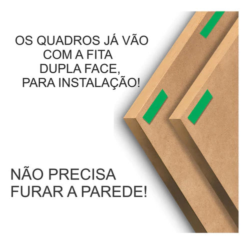 Kit 4 Quadros Decorativos Café Xícara Cozinha Cantina Mdf