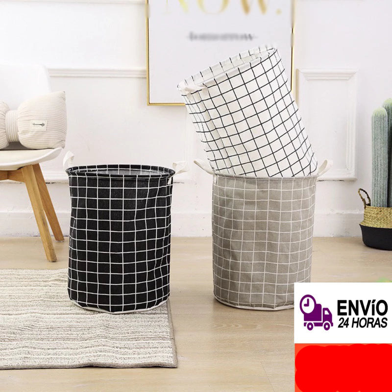 Cesto Organizador de Roupa Suja e Multiuso Dobrável