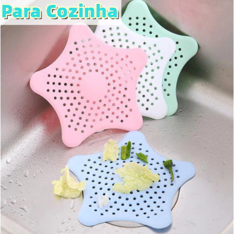 Kit 10 Tampas De Silicone Ralo Pia