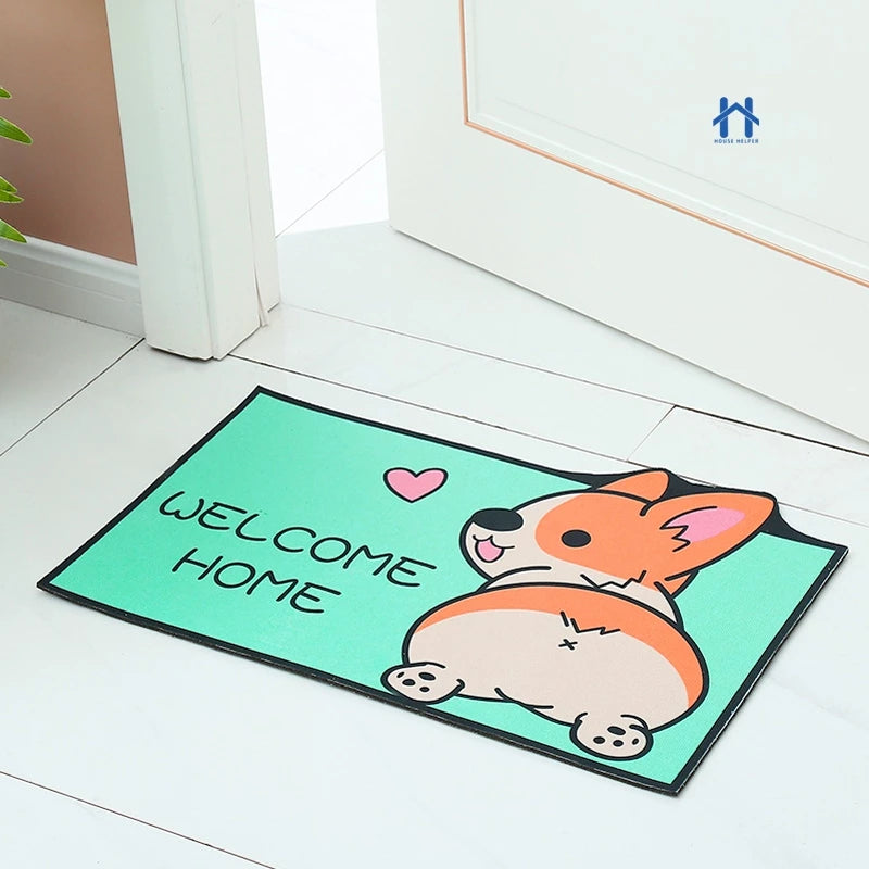Tapete para Porta de Entrada Estampado Pet Antiderrapante