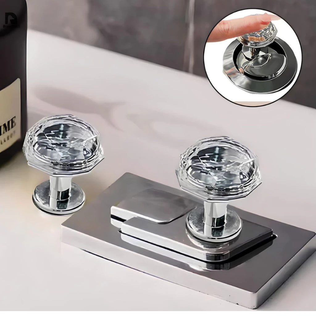 Botão de Descarga Para Vaso Sanitário Formato Diamante