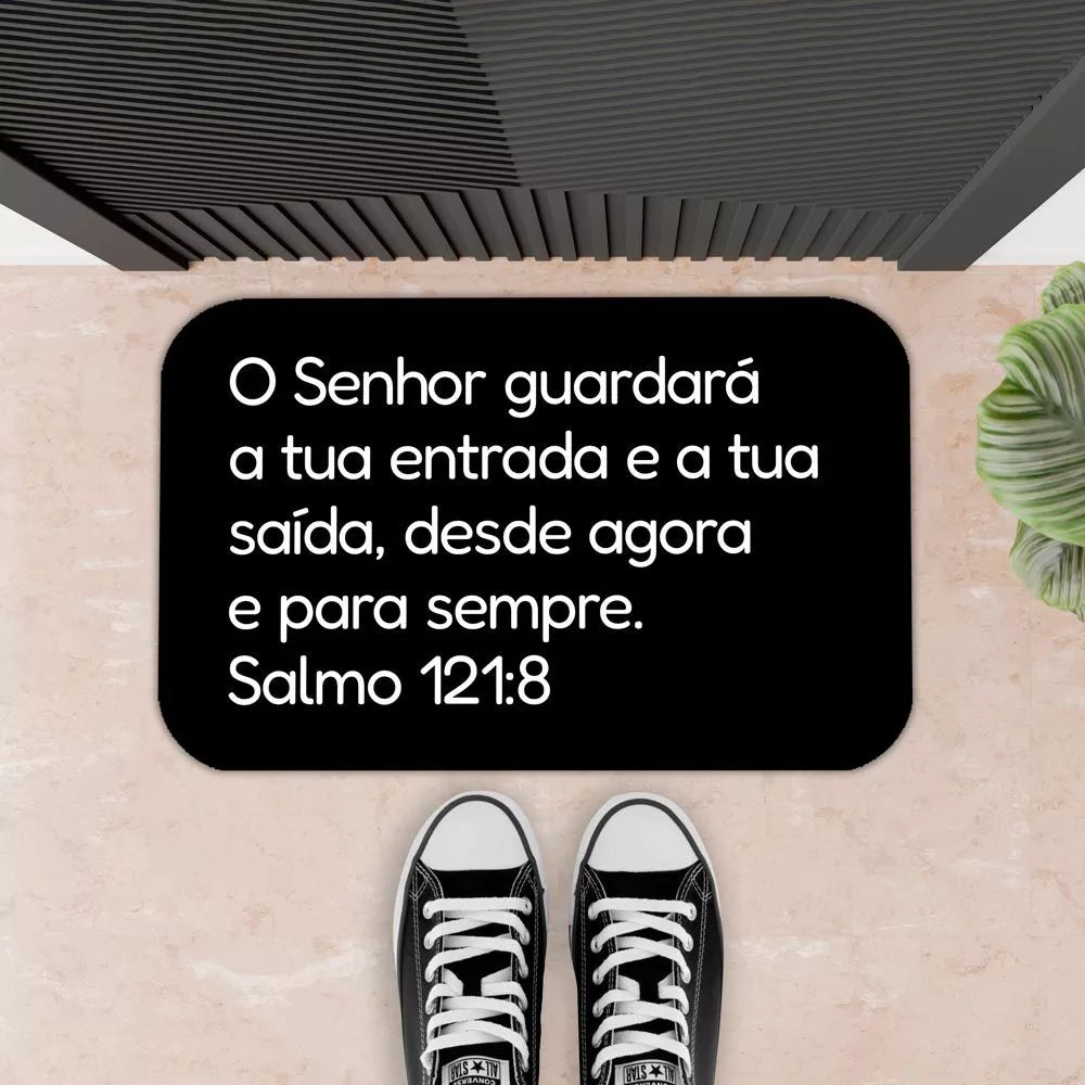 Tapete Antiderrapante Biblico, Oração, Provérbio | Decoração Porta ou Banheiro