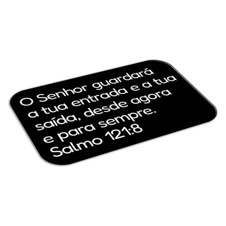 Tapete Antiderrapante Biblico, Oração, Provérbio | Decoração Porta ou Banheiro