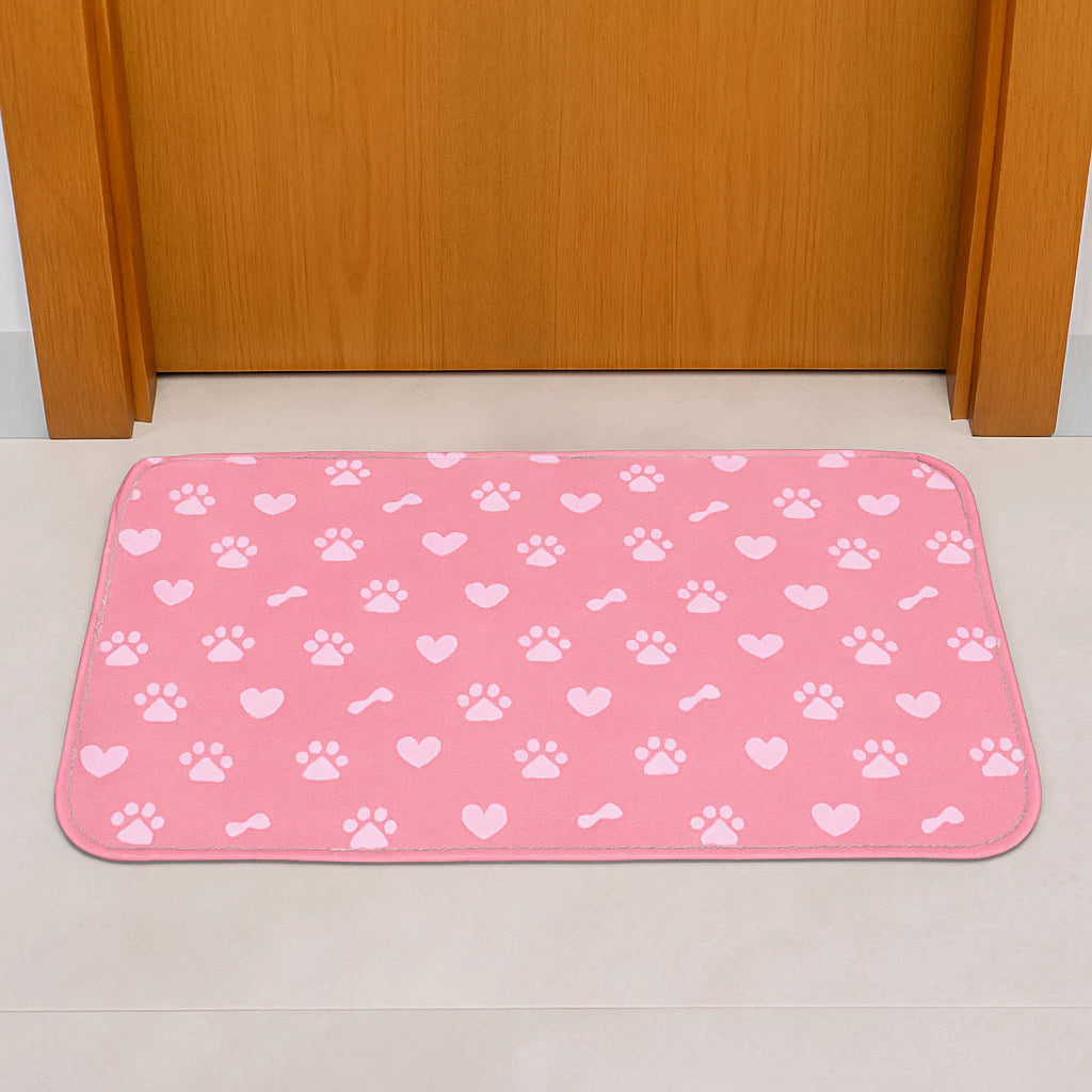 Tapete Antiderrapante Gatos, Cães, Frases | Decoração Porta ou Banheiro