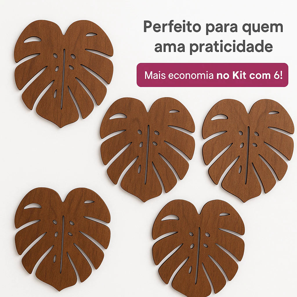 kit 6 Descanso Apoio Suporte de Panela quente Proteção Pratos Jarras Suco