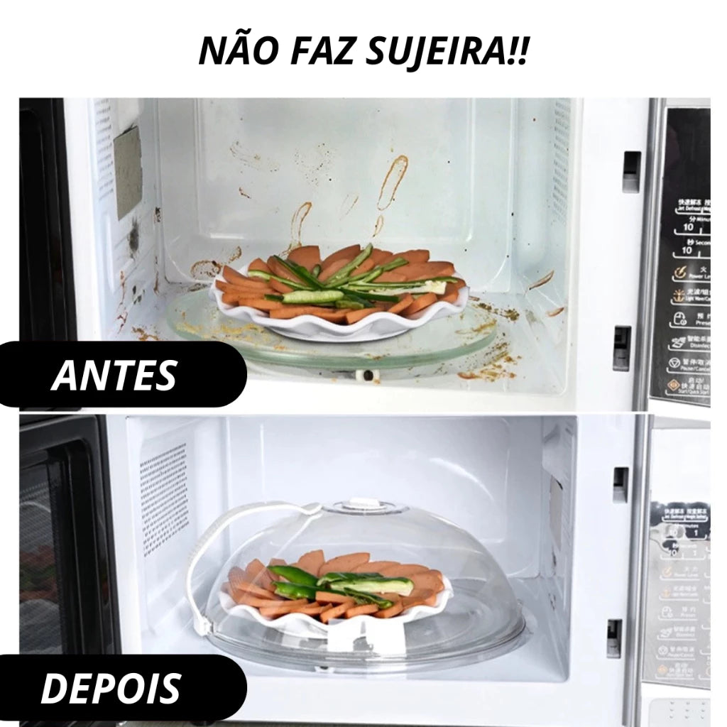 Tampa Para Microondas Protetora de Alimentos Anti Sujeira
