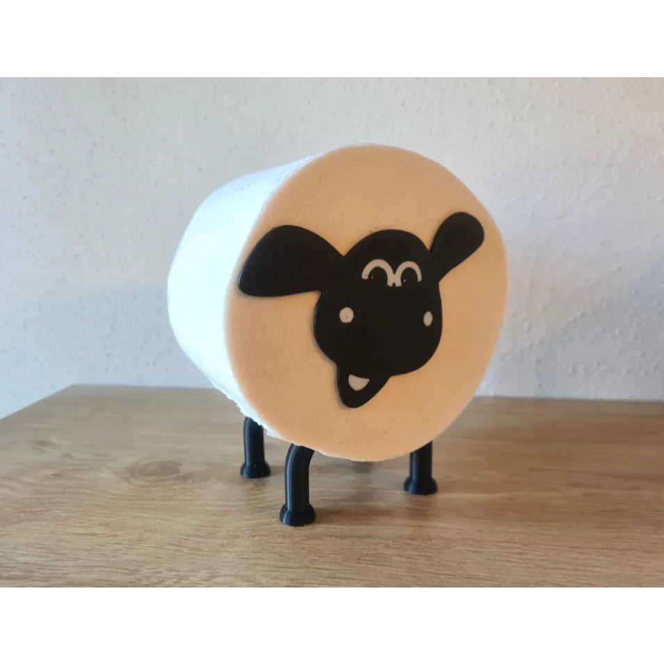 Suporte de Papel Higiênico Shaun Ovelha Carneiro Decoração de Banheiro