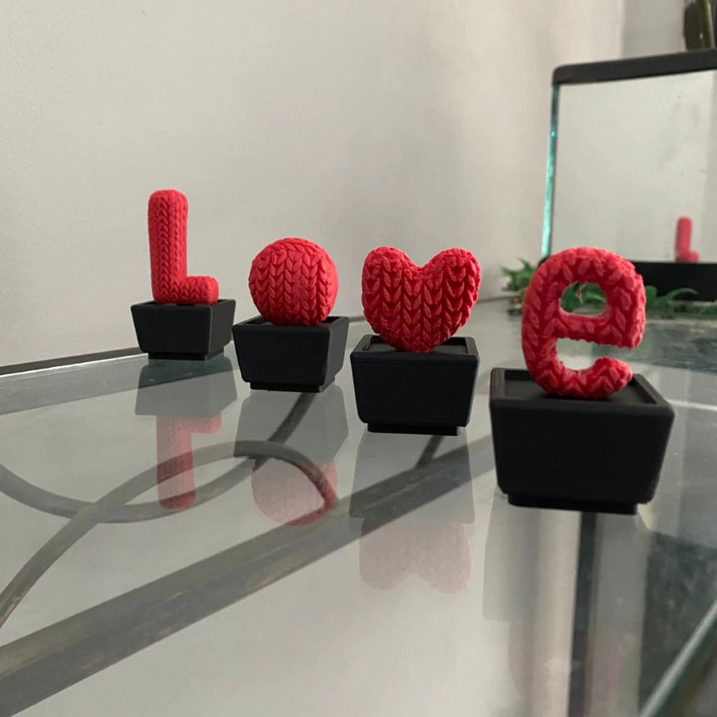 Vasos Love de Decoração para Sala/Quarto