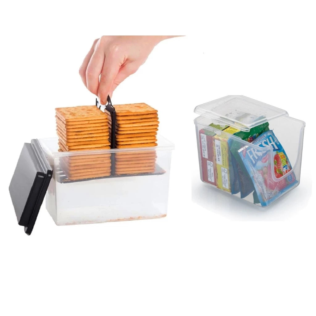 Porta Biscoito Bolacha Torrada com Puxador