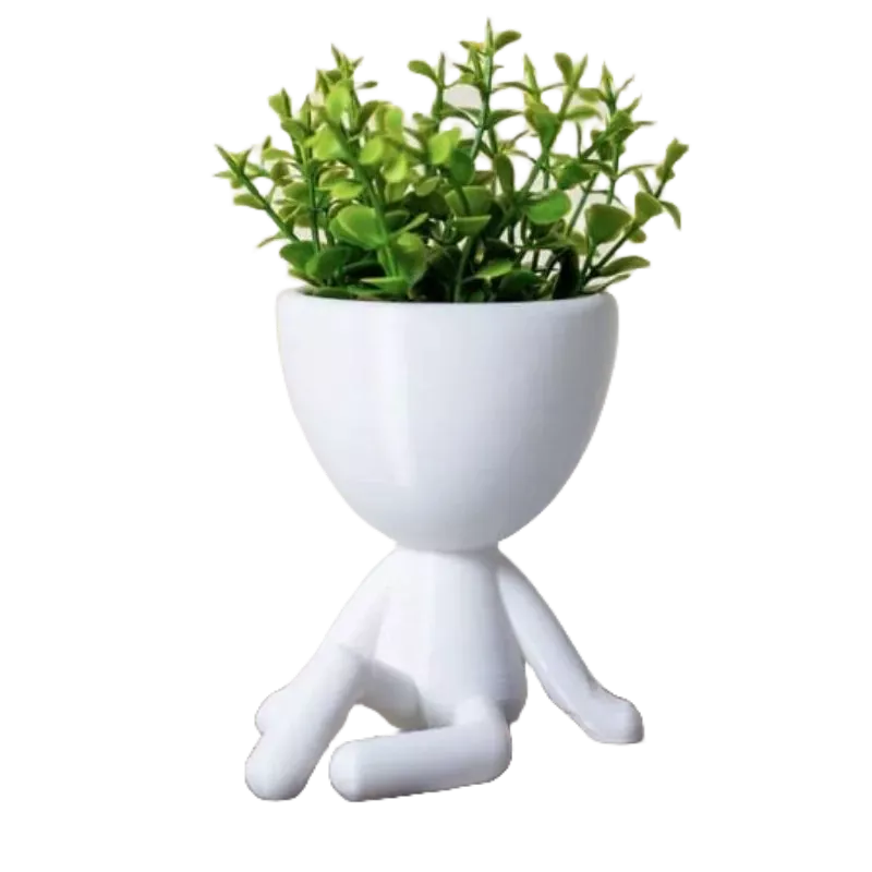 Kit 3 Mini Vasinhos com FLOR artificial Bob Robert para Decoração