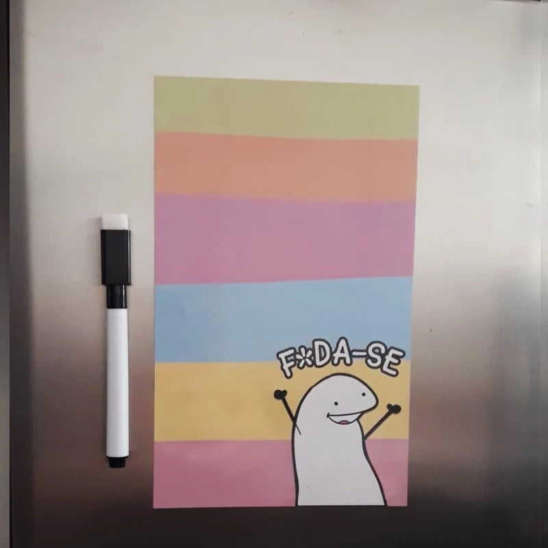 Lousa de Geladeira Magnética Recados - Acompanha Caneta ímã