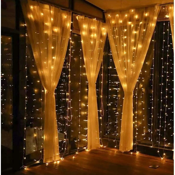 Cortina com 300 Leds para Festa Casamento Natal