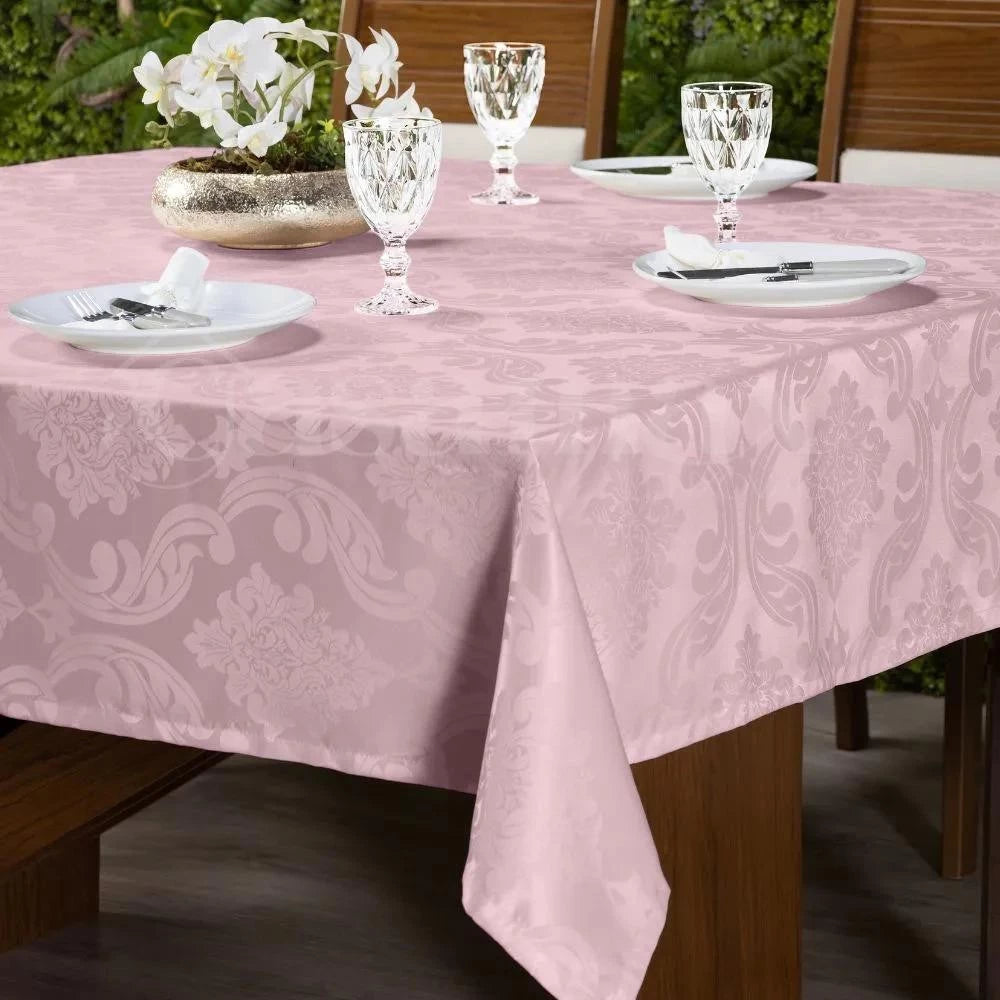 Toalha de Mesa Jacquard 4, 6 e 8 Lugares