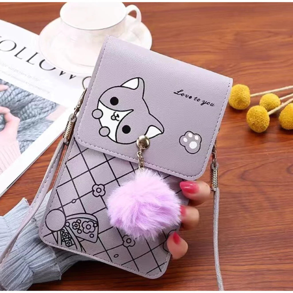 Mochila Feminina de Ombro para Celular com tela sensível ao toque