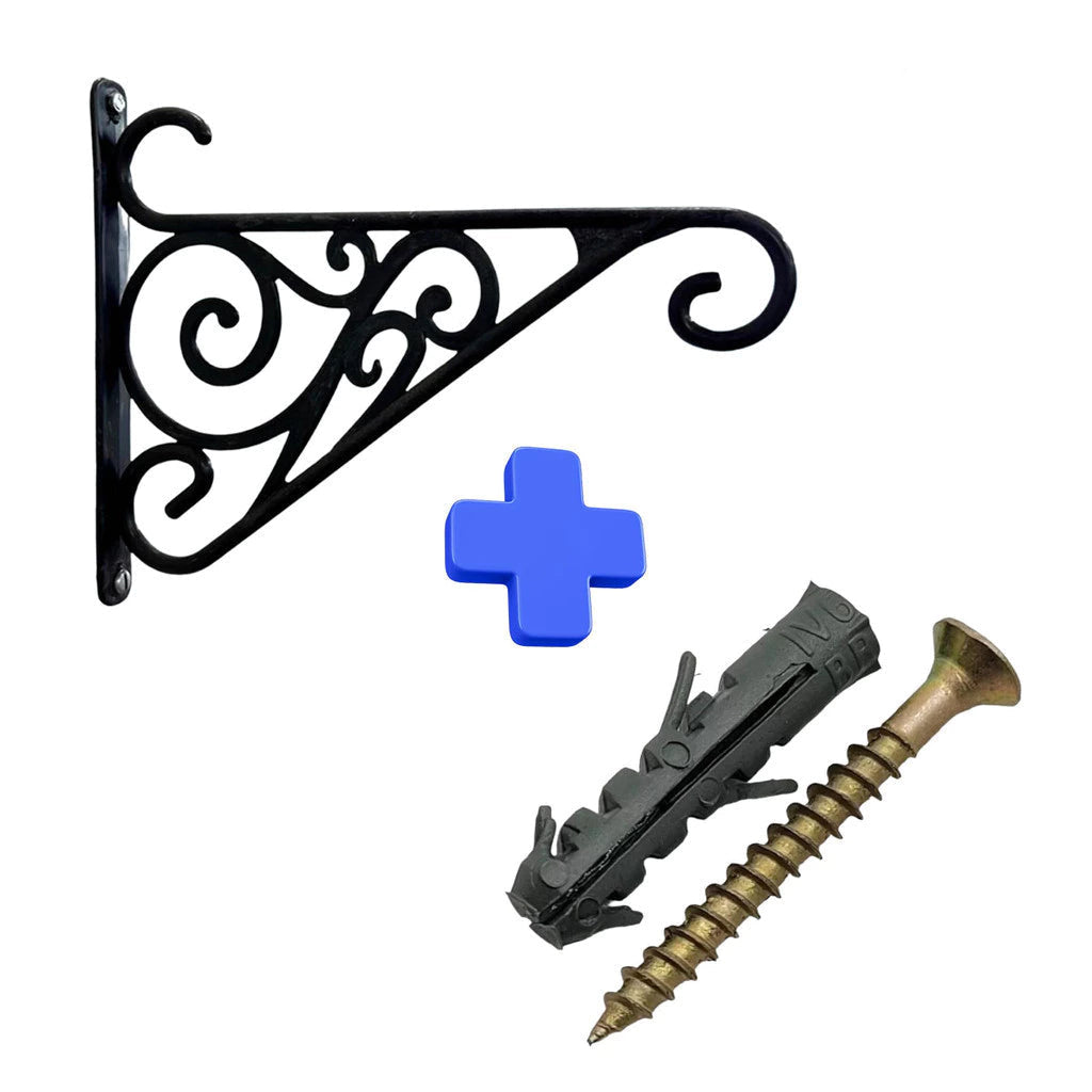 Kit 2 a 6 Suporte para vaso de plantas mão francesa jardim vertical