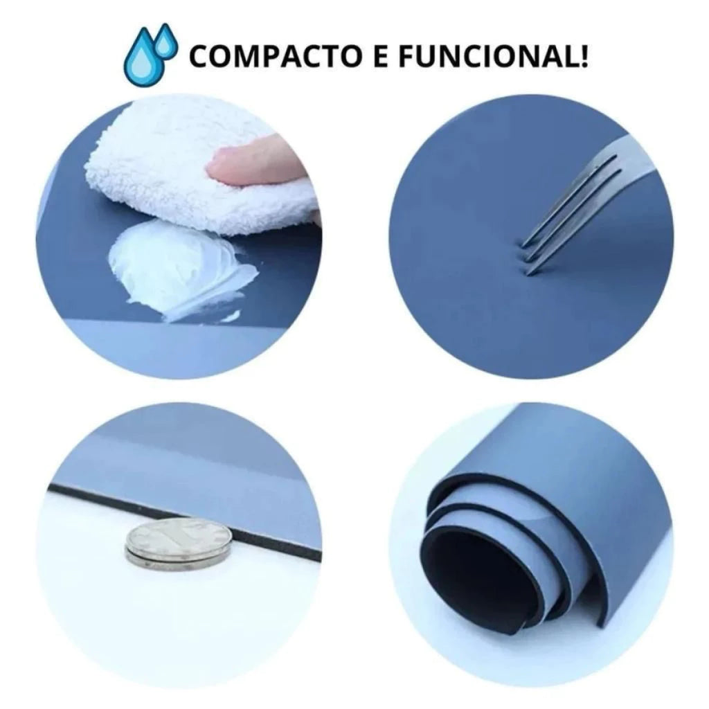 Tapete Estilo 5D De Secagem Rápida Em Microfibra Antiderrapante Para Banheiro / Porta De Entrada