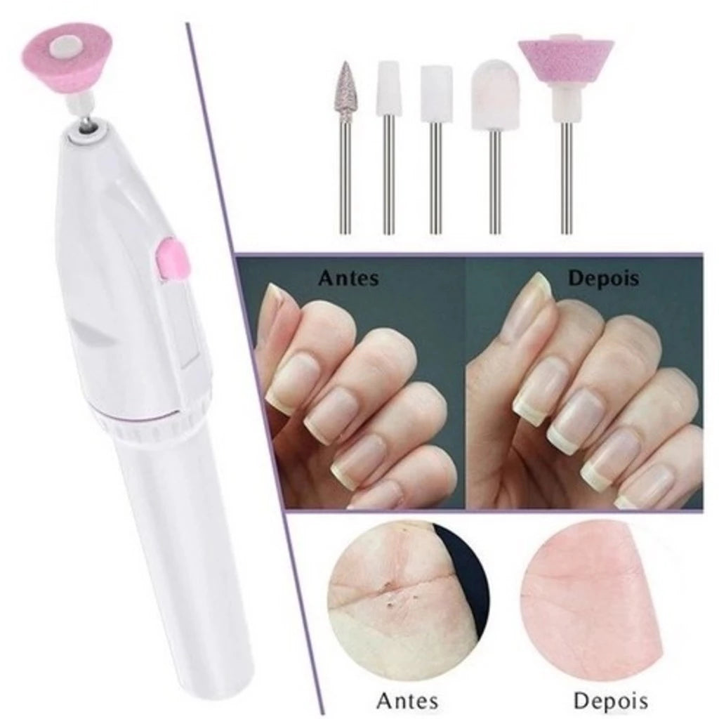 Removedor De Cutículas E Lixa Eletrônica Portátil