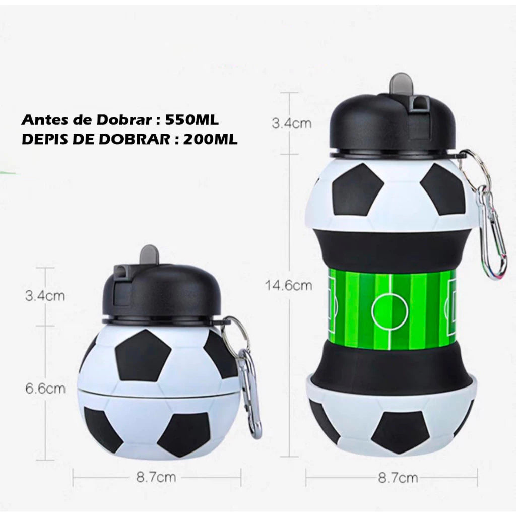 Copo Dobrável Infantil de Silicone para Esportes ao Ar Livre Portátil