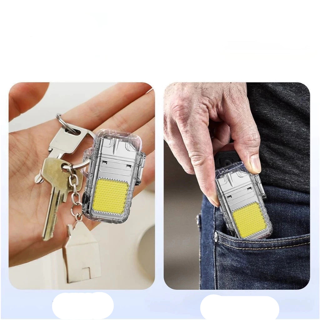 Isqueiro Elรฉtrico LED Recarregรกvel via USB Design Moderno e Seguro