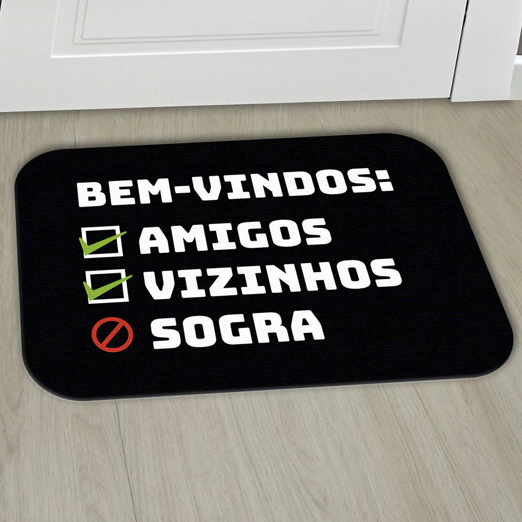 Tapetes De Porta Engraçados Decorativo e Antiderrapante