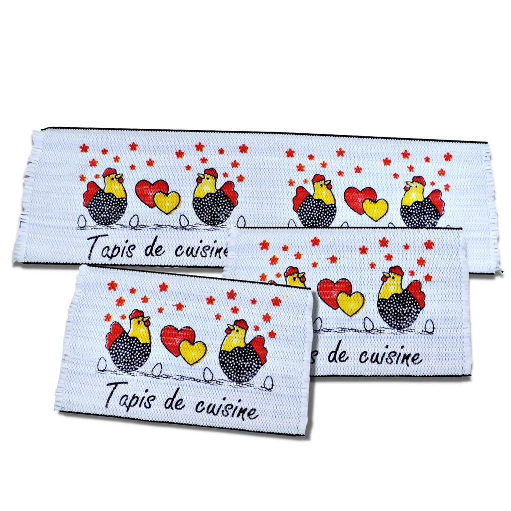 Jogo 3 Peças Passadeira e Tapete Corda Cozinha