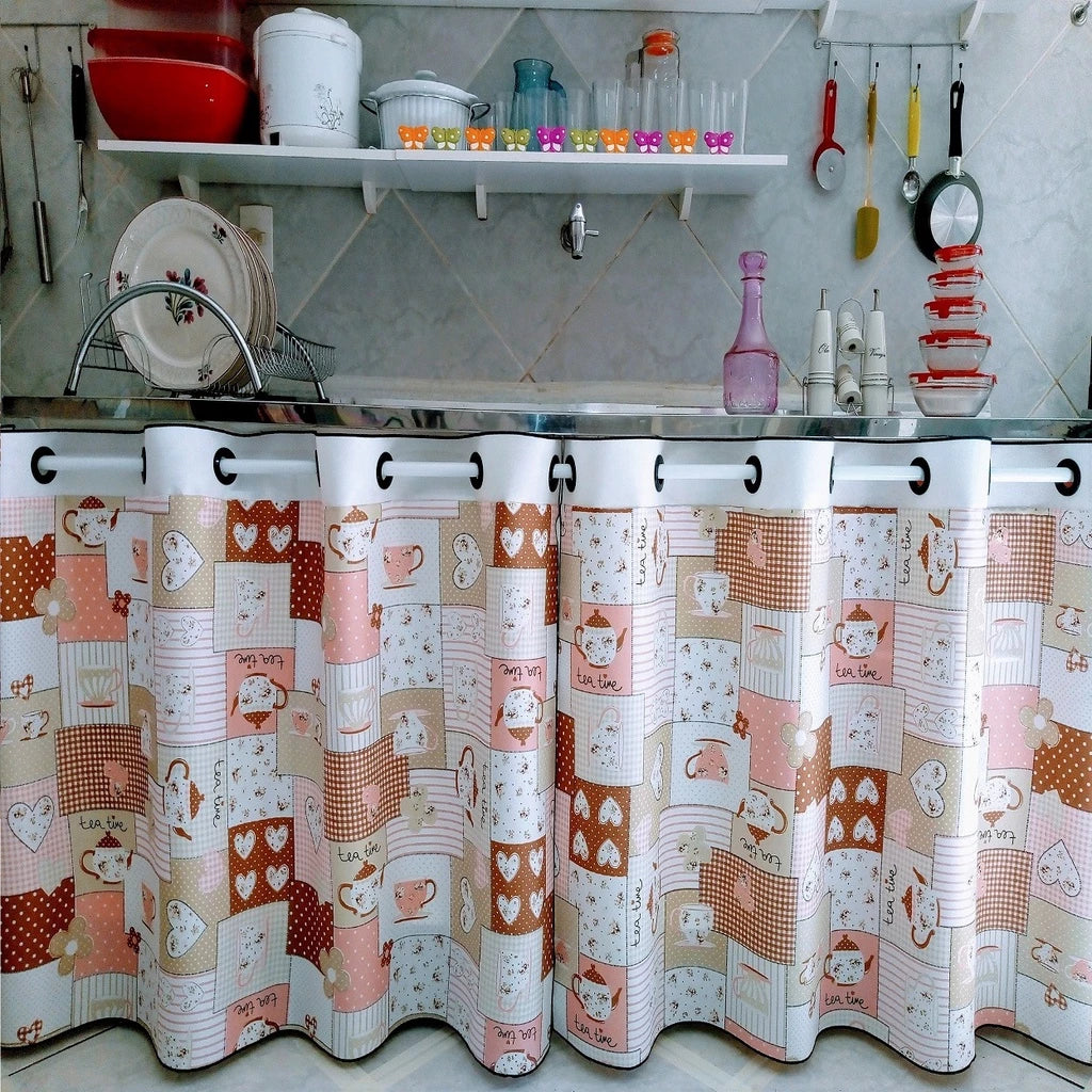 Cortina De Pia Estampado