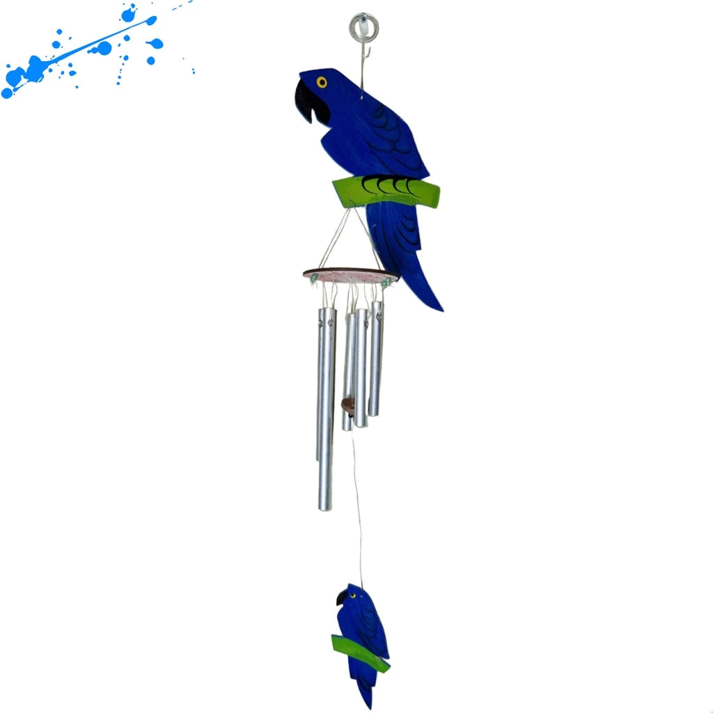 Sino ou Mensageiro dos Ventos Arara Vermelha