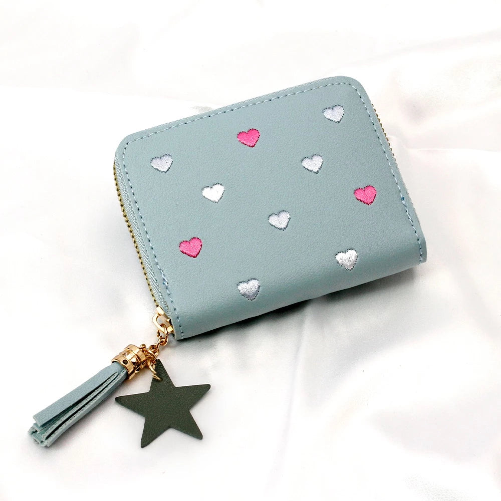 Carteira Feminina Coração de Amor Porta-Cartões