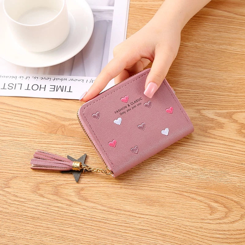 Carteira Feminina Coração de Amor Porta-Cartões