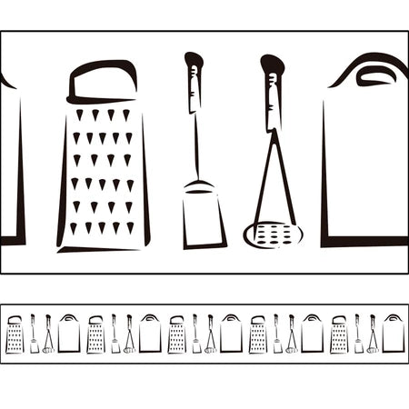 Borda Decorativa Adesivo Faixa para Cozinha diversos modelos - 100 x 10 cm
