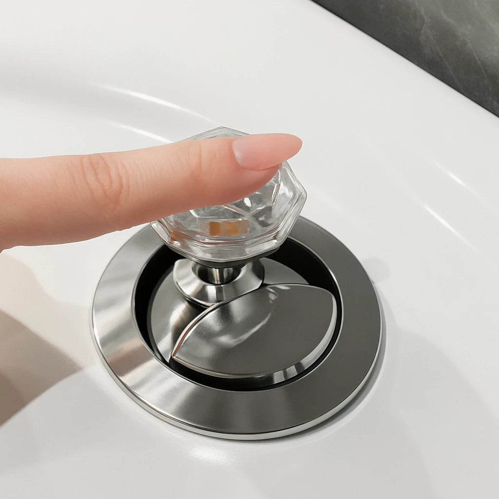 Botão de Descarga Para Vaso Sanitário Formato Diamante