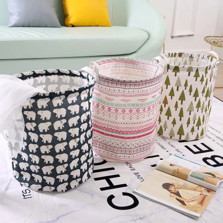 Cesto Organizador de Roupa Suja e Multiuso Dobrável