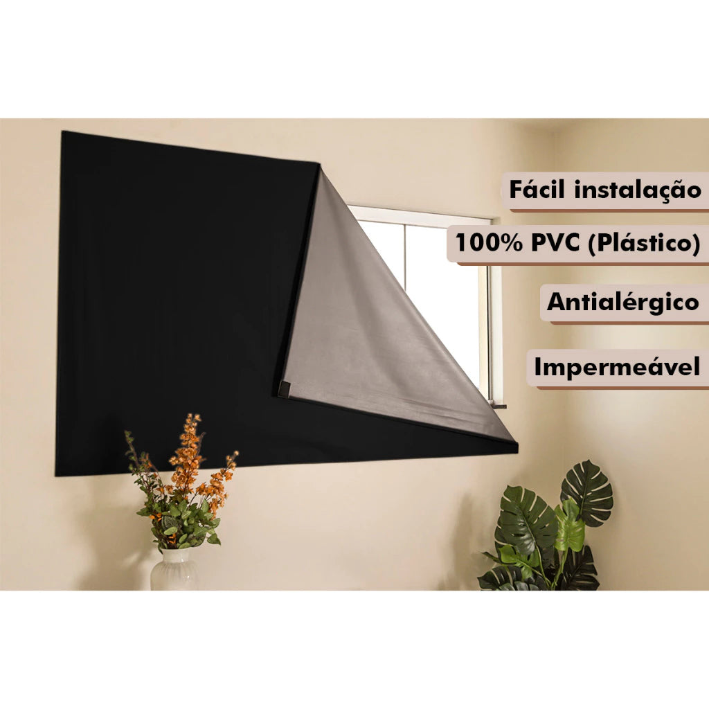 Cortina Painel Blackout com Velcro para Sala Quarto Cozinha Varias Cores