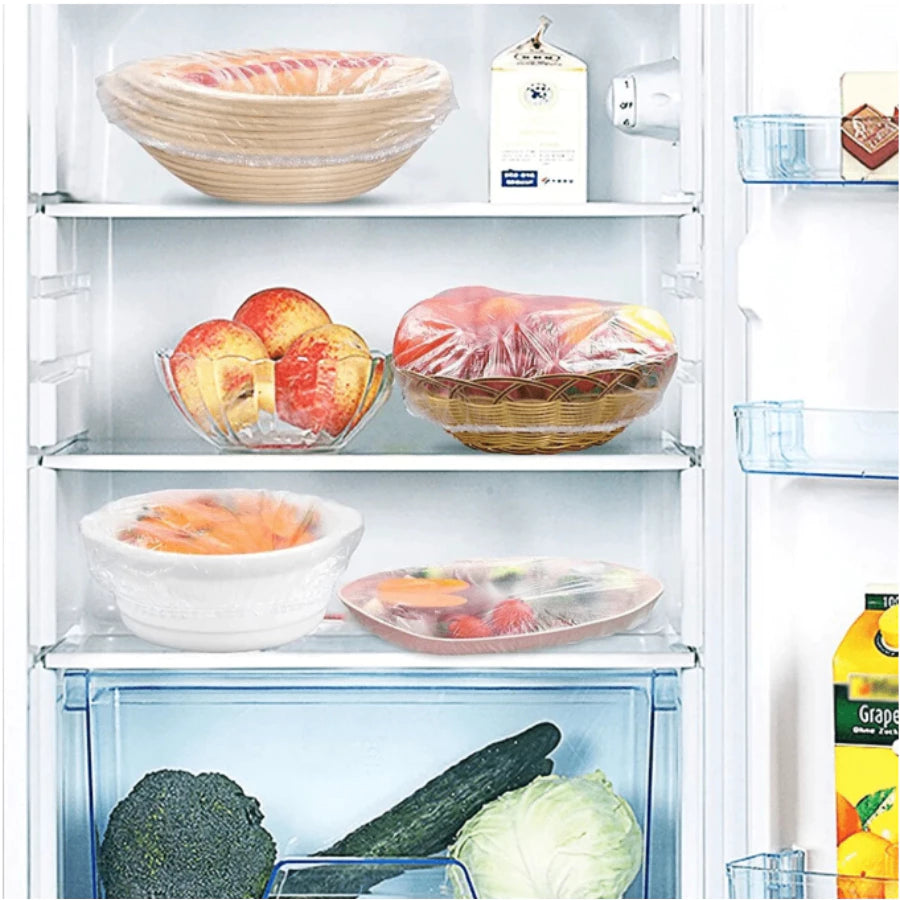 KIT 300 Tampa De Plástico Descartável Para Alimento