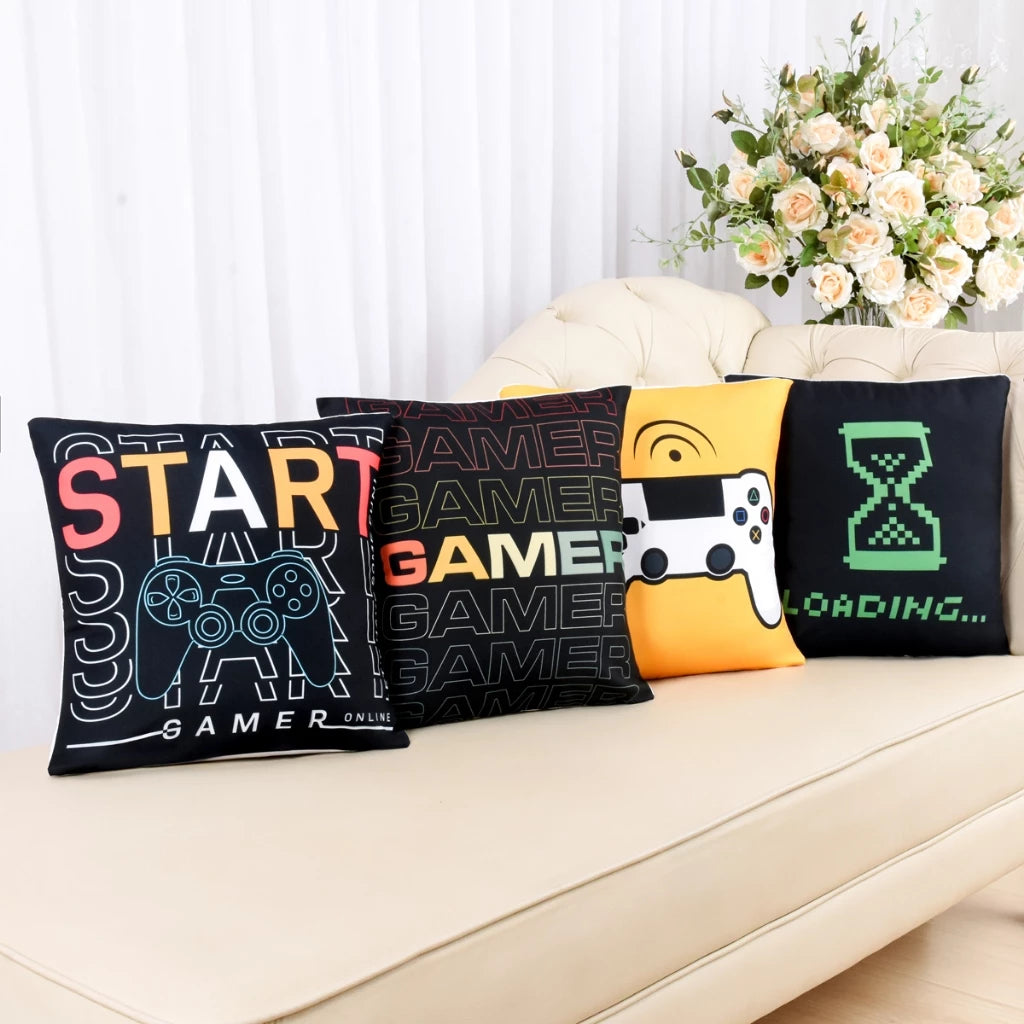 Kit c/ 4 Capas de Almofada Decorativas Modern Print