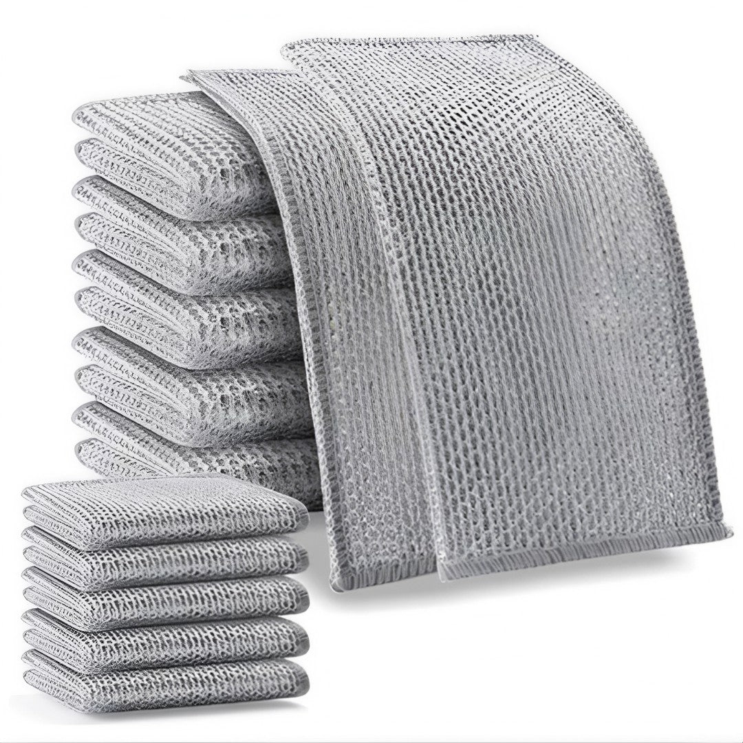 🧽 SteelClean™ – Kit 12 Esponjas Metálicas de Alta Resistência (Cópia)