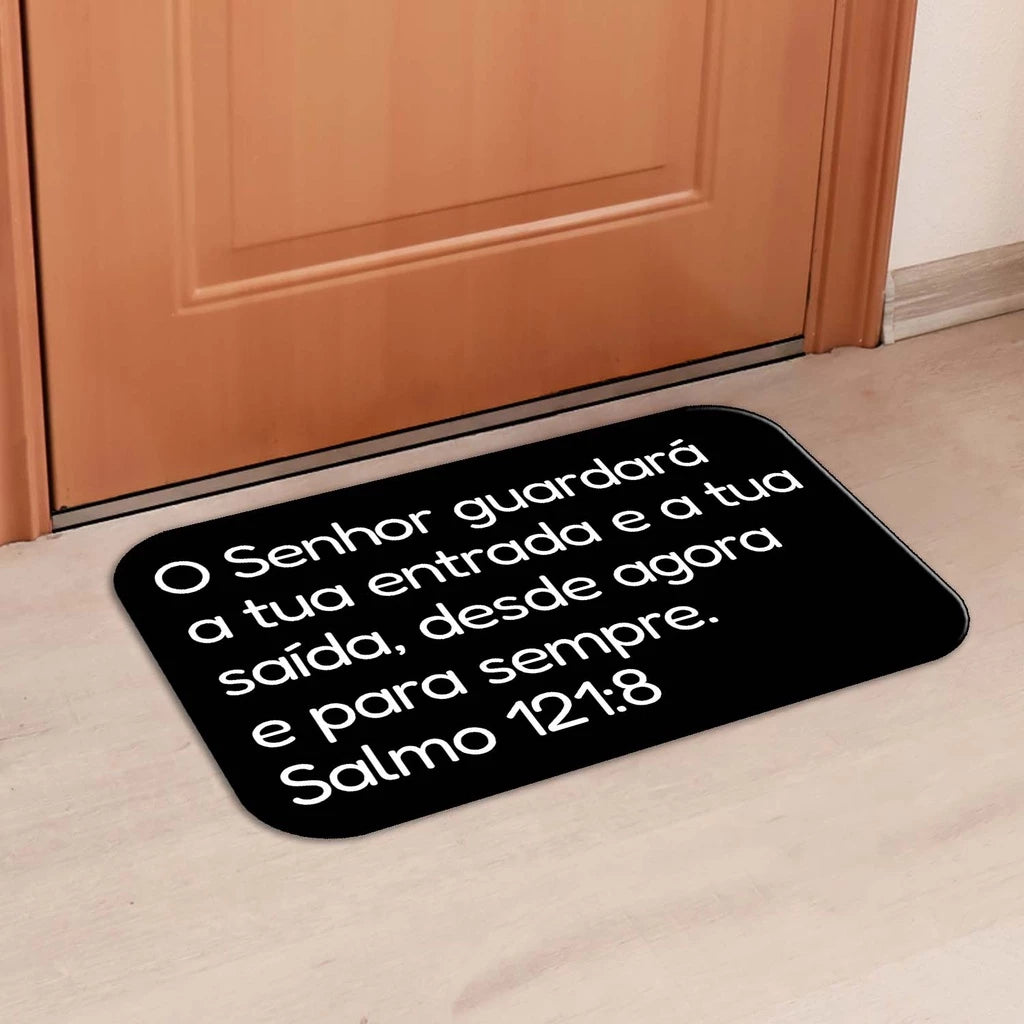 Tapete Antiderrapante Biblico, Oração, Provérbio | Decoração Porta ou Banheiro