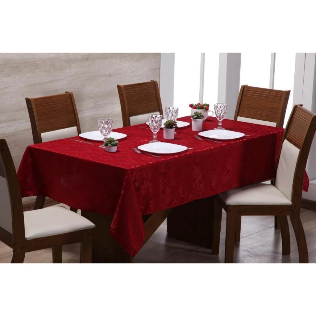 Toalha de Mesa Jacquard 4, 6 e 8 Lugares
