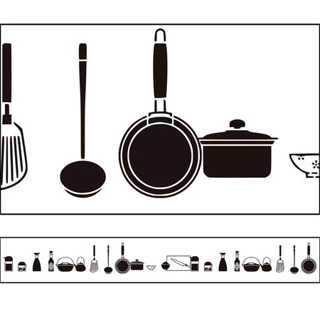 Borda Decorativa Adesivo Faixa para Cozinha diversos modelos - 100 x 10 cm