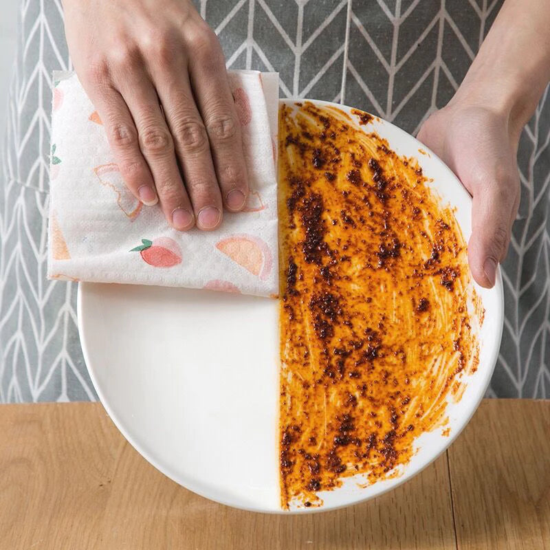 Rolo Pano De Limpeza Reutilizável Absorvente