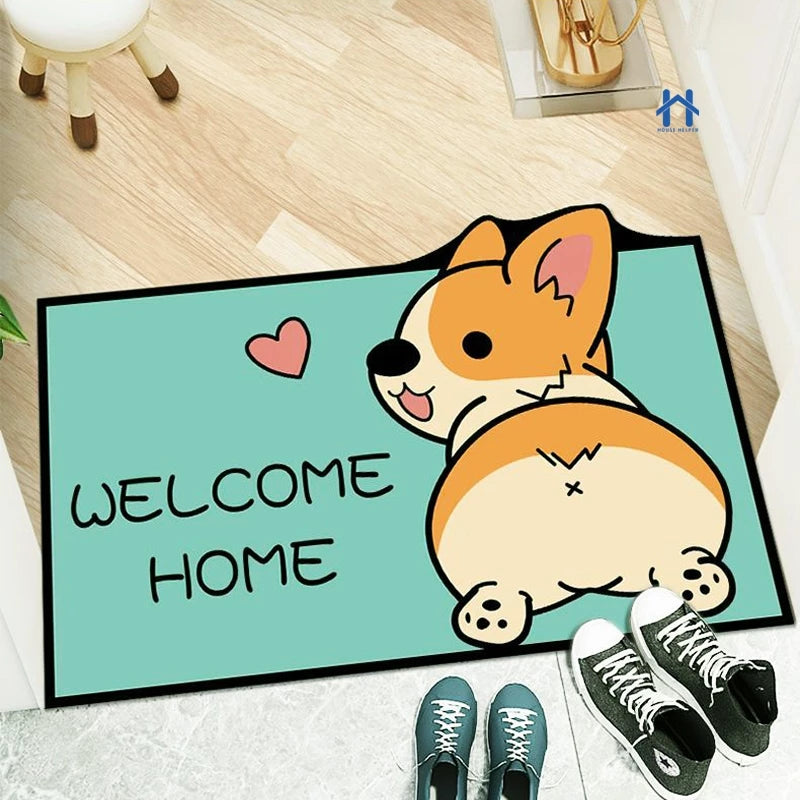 Tapete para Porta de Entrada Estampado Pet Antiderrapante