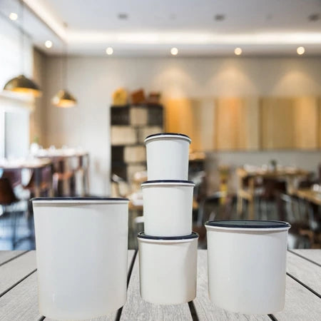 Kit de Potes Mantimentos 5 peças plástico porta mantimentos para cozinha