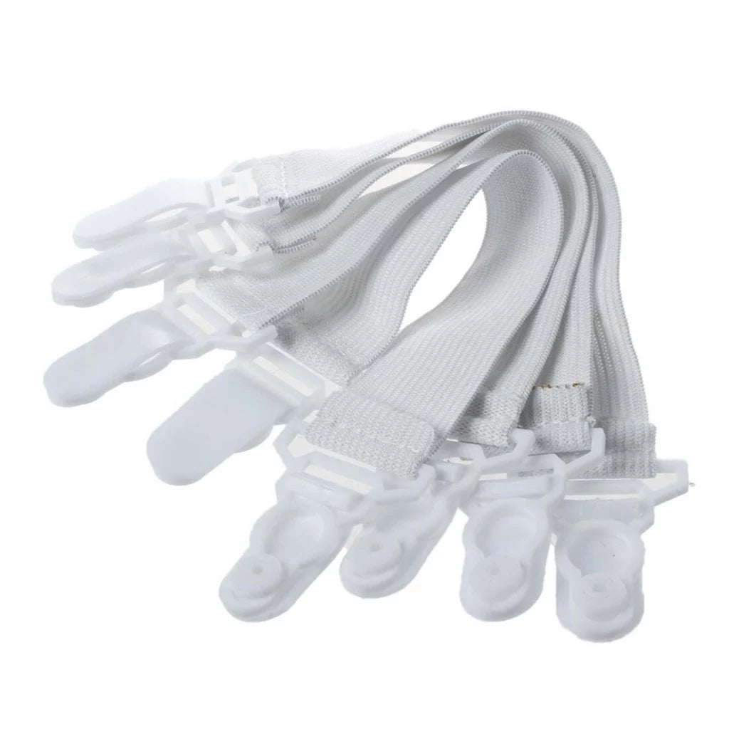 Kit 4 ou 8 Prendedores de Lençol Elástico