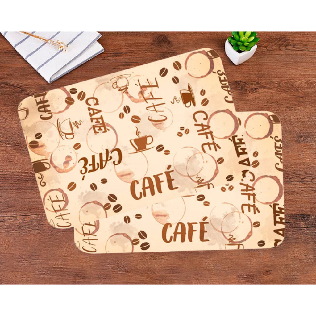 Kit 6 Peças Souplat Estampado Lavável Resistente Ao Calor